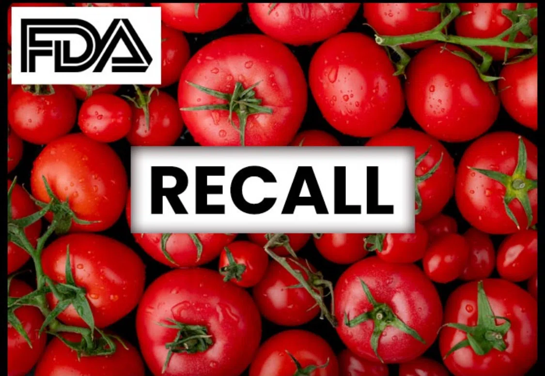 FDA tomato recall 2025